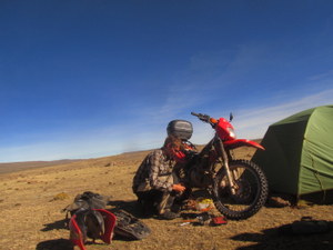 Checking the valves on the Honda meant removing the tank